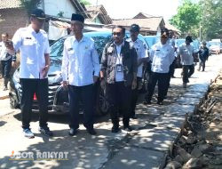 Diakhir Jabatannya, Bupati Bondowoso Monitoring Sejumlah Lokasi Proyek Infrastruktur Jalan
