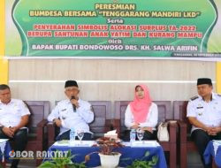 Resmikan BUMDesma, Bupati Bondowoso Harapkan Menjadi Penggerak Roda Perekonomian