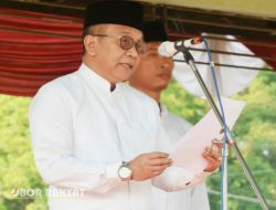 Bertempat di Paseban Alun-alun RBA Ki Ronggo, Pj Bupati Bondowoso Pimpin Apel Hari Santri Nasional