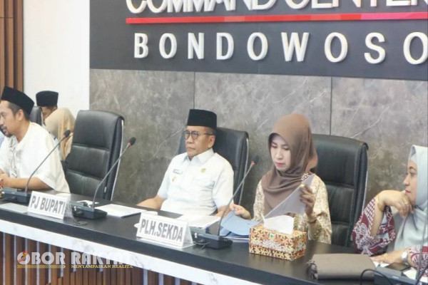 Bondowoso, Obor Rakyat - Pemerintah Kabupaten (Pemkab) Bondowoso, Jawa Timur, menggelar rapat koordinasi Monitoring Center for Prevention (MCP) Komisi Pemberantasan Korupsi (KPK) Tahun 2023.