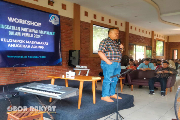 Banyuwangi, Obor Rakyat - Relawan Pendukung Prabowo (Pendowo) bersama Kelompok Masyarakat (Pokmas) "Anugerah Agung" di Banyuwangi menggelar Workshop.
