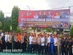 Tagana Dinsos PPKB Banyuwangi, Mengikuti Apel Gelar Pasukan dan Peralatan