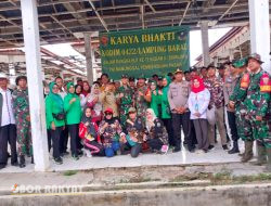 Memupuk Sinergitas Kebersihan Lingkungan, Dandim 0422/LB Pimpin Kegiatan Karya Bhakti TNI Manunggal di Pasar Senin Fajar Bulan