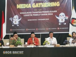 KPU Bondowoso Gelar Media Gathering, Untuk Sukseskan Pemilu Serentak 2024