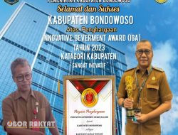 Dinas Pertanian dan Ketahanan Pangan (DPKP) Pemkab Bondowoso mengucapkan selamat dan Sukses KABUPATEN BONDOWOSO atas penghargaan Innovative Geverment Award (IGA) Tahun 2023, Katagori Kabupaten “Sangat Inovatif” yang diselenggarakan oleh Kementrian Dalam Negeri RI