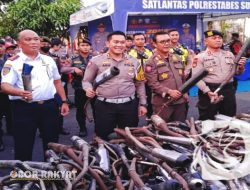 Ops Semeru 2023 Satlantas Polrestabes Amankan Ribuan Knalpot Brong, Hari Ini Dimusnahkan