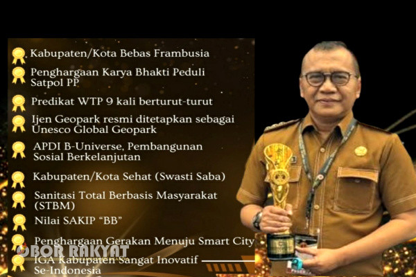 Bondowoso, Obor Rakyat - Capaian Pemerintah Kabupaten (Pemkab) Bondowoso, Provinsi Jawa Timur, Tahun 2023, membanggakan.