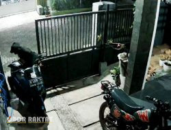Viral di Medsos, Aksi Pencurian Motor Milik Anggota Polisi Terekam CCTV