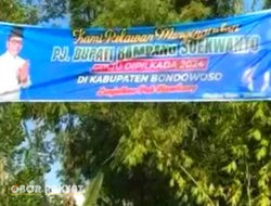 Warga Pasang Poster, Bentuk Dukungan Terhadap Bambang Soekwanto di Pilkada Bondowoso 2024