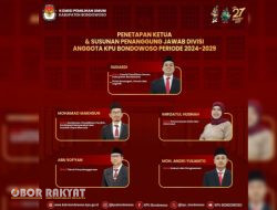 Penetapan Ketua & Susunan Penanggung Jawab Divisi Anggota KPU Bondowoso Periode 2024-2029
