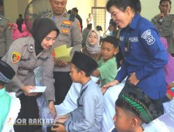 Sambut Hari Bhayangkara ke – 78, Polwan Polres Mojokerto Gelar Bakti Kesehatan