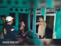 Polsek Leuwiliang Cek Lokasi TKP Kebakaran