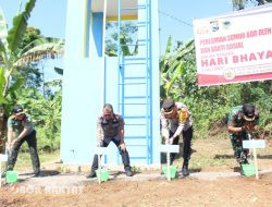 Polres Bondowoso Bantu Sumur Bor, Respon Keluhan Warga Atasi Krisis Air Bersih