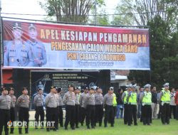 Polres Bondowoso Laksanakan Apel dalam Kesiapan Pengamanan Pengesahan PSHT