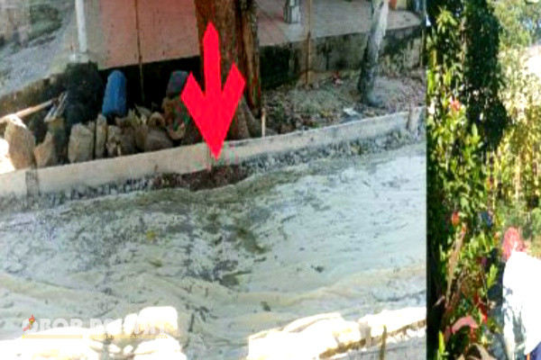 Bekasi, Obor Rakyat - Proses pengecoran Jaling (Jalan Lingkungan) di Desa Pantai Bakti, Kecamatan Muara Gembong, Kabupaten Bekasi, terkesan tanpa Pengawasan.