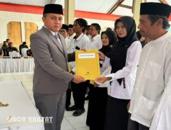Camat Curahdami Bondowoso, Lantik 65 Anggota BPD Periode 2024-2032