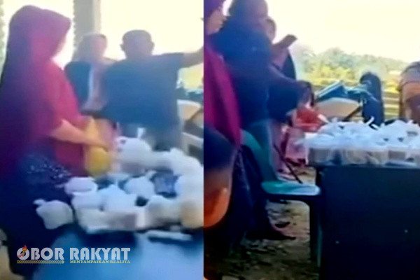Aceh, Obor Rakyat - Tengah viral di media sosial (Medsos) aksi arogan seorang Kepala Desa (Kades) Kebun Teumpeun, Kecamatan Paureulak Barat, Kabupaten Aceh Timur, Provinsi Aceh, mengamuk hingga tendang meja makanan untuk anak-anak Posyandu.