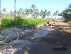 Dinas BSBK Bondowoso, Rekontruksi Jalan Wonosari – Patemon dengan Anggaran Rp 6,7 Miliar 