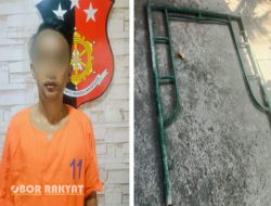 Unit Reskrim Polsek Krembangan, Bekuk Residivis “Nyolong” Scaffolding