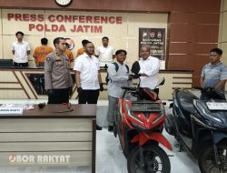 Jatanras Polda Jatim Bekuk Pelaku Curanmor Antar Kota, Pick-Up Sasaran Mereka