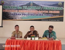 KPH Bondowoso Lantik Pengurus Penshutindo Rayon Jember, Periode 2024-2029