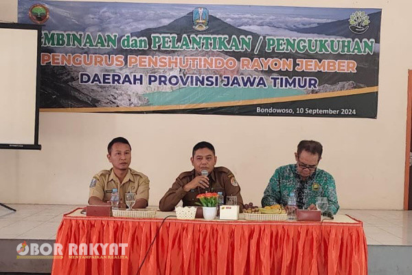 Bondowoso, Obor Rakyat - Kesatuan Pemangkuan HIutan (KPH) Bondowoso menerima dan melakukan pembinaan serta pelantikan pengurus baru Perkumpulan Pensiunan Kehutanan Indonesia (Penshutindo) Rayon Jember, Periode 2024-2029.