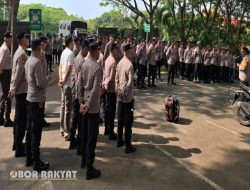 Polresta Banyuwangi Siagakan Ratusan Personel Pengamanan Penetapan Nomor Urut Paslon Pilkada 2024