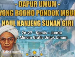 Peringati Haul Kanjeng Sunan Giri, Pondok Mburi Gelar Dapur Umum