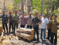 Kapusdik Brimob Watukosek Kunker ke Wilayah RPH Bungatan BKPH Panarukan KPH Bondowoso