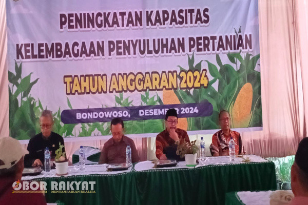 Bondowoso, Obor Rakyat - Dinas Pertanian dan Ketahanan Pangan (DPKP) Kabupaten Bondowoso menggelar peningkatan kapasitas kelembagaan penyuluhan pertanian tahun anggaran (TA) 2024.