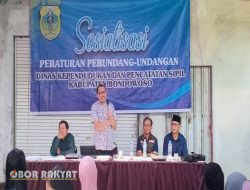 Komisi II DPRD Bondowoso Lakukan Sosialisasi Peraturan Perundang-undangan Disdukcapil