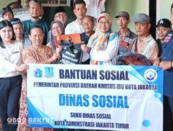 Sudinsos dan PMI Jakarta Timur Berikan Bantuan Penyintas Kebakaran Klender