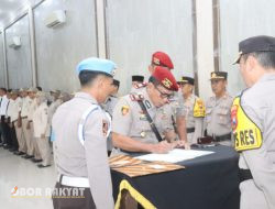 AKBP Lintar Mahardhono, Pimpin Sertijab Kasat Reskrim dan Wakapolres Bondowoso