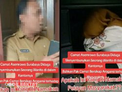 Diduga Sembunyikan Seorang Wanita di Kantornya, Camat Asemrowo Digerebek Warga