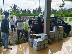 Adm Perhutani KPH Bondowoso, Berikan Bantuan Sembako Bagi Korban Banjir di Desa Gunungsari