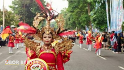 Puluhan Drumband dari Jenjang TK-SMA di Banyuwangi, Sajikan Antraksi Menarik, Dalam Kejuaraan Drumband Ditingkat Kabupaten