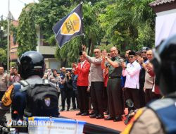 Sambut Bulan Suci Ramadhan, Polda Jatim Bersama Mahasiswa Gelar Bakti Sosial Polri Presisi
