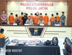 Polda Jatim Amankan 11 Tersangka Curanmor