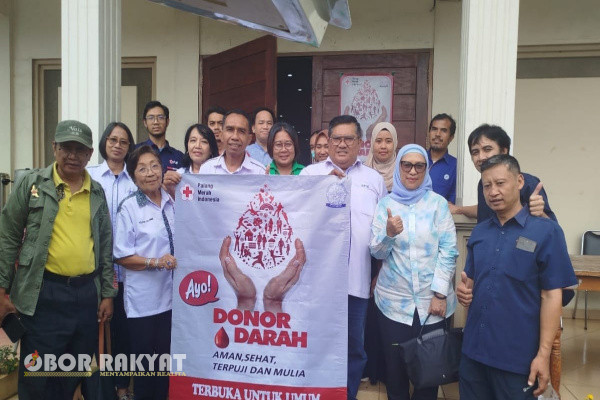 Jakarta, Obor Rakyat – Sebanyak 34 kantong darah berhasil dikumpulkan dalam kegiatan donor darah yang diselenggarakan di Gereja Protestan Indonesia Bagian Barat (GPIB) Pasar Minggu, Jakarta Selatan, pada Sabtu (8/3/2025).