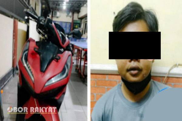 Surabaya, Obor Rakyat - Kepolisian Sektor (Polsek) Sukomanunggal, melalui unit Reskrim berhasil menangkap satu pelaku tindak penjambretan, dalam hal itu Polisi turut mengamankan sarana motor yang digunakan.