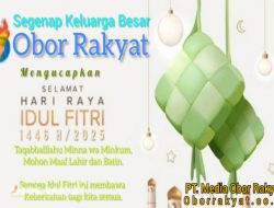 Segenap Keluarga Besar Media Obor Rakyat Mengucapkan Minal Aidin Walfaizin Mohon Maaf Lahir dan Batin