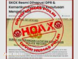 [HOAKS] Komisi III DPR dan Kemenkumham Hapus SKCK