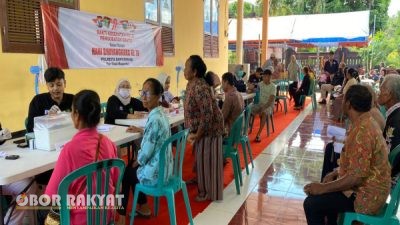 Polresta Banyuwangi Gelar Bakti Kesehatan di Wihara Dhamma Kerti