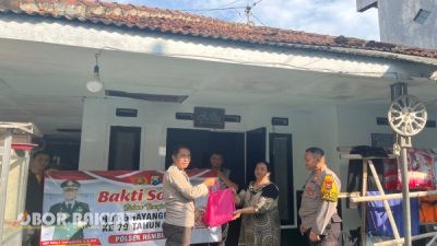 Polsek Rambipuji Gelar Baksos Sambut HUT Bhayangkara ke-79, 100 Paket Sembako Dibagikan untuk Warga Kurang Mampu