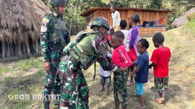 Satgas Yonif 521/DY Laksanakan Anjangsana di Distrik Welesi, Pererat Hubungan TNI dan Masyarakat