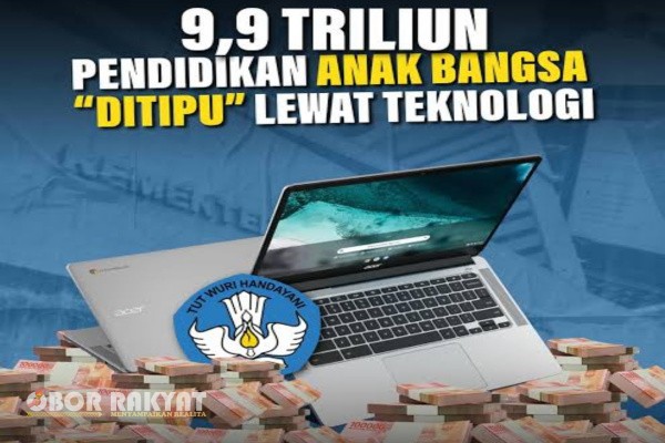 Jakarta, Obor Rakyat – Kasus dugaan korupsi pengadaan laptop senilai Rp9,9 triliun di Kementerian Pendidikan, Kebudayaan, Riset, dan Teknologi (Kemendikbudristek) pada periode kepemimpinan Nadiem Makarim terus bergulir. Kejaksaan Agung (Kejagung) melakukan penyidikan serius dan telah memanggil Nadiem Makarim untuk dimintai keterangan pada Senin (23/6/2025), lalu.