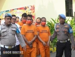 Polres Pasuruan Ungkap 4 Kasus Besar Sejak Maret–Juli 2025, 5 Tersangka Diamankan