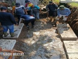 PU BMSDA Jember Ganti Gorong-Gorong Rusak di Gumelar