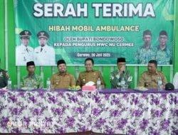 Pemkab Bondowoso Serahkan Ambulans untuk MWCNU Cermee, Wujud Sinergi Tingkatkan Layanan Kesehatan