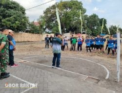 Meriahkan HUT RI ke-80, Koramil Prajekan Gelar Turnamen Bola Kasti Koramil Cup